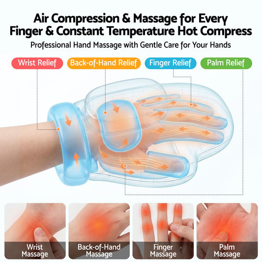 Miss Fox™ Cordless Hand Massager with Soothing Heat & Compression