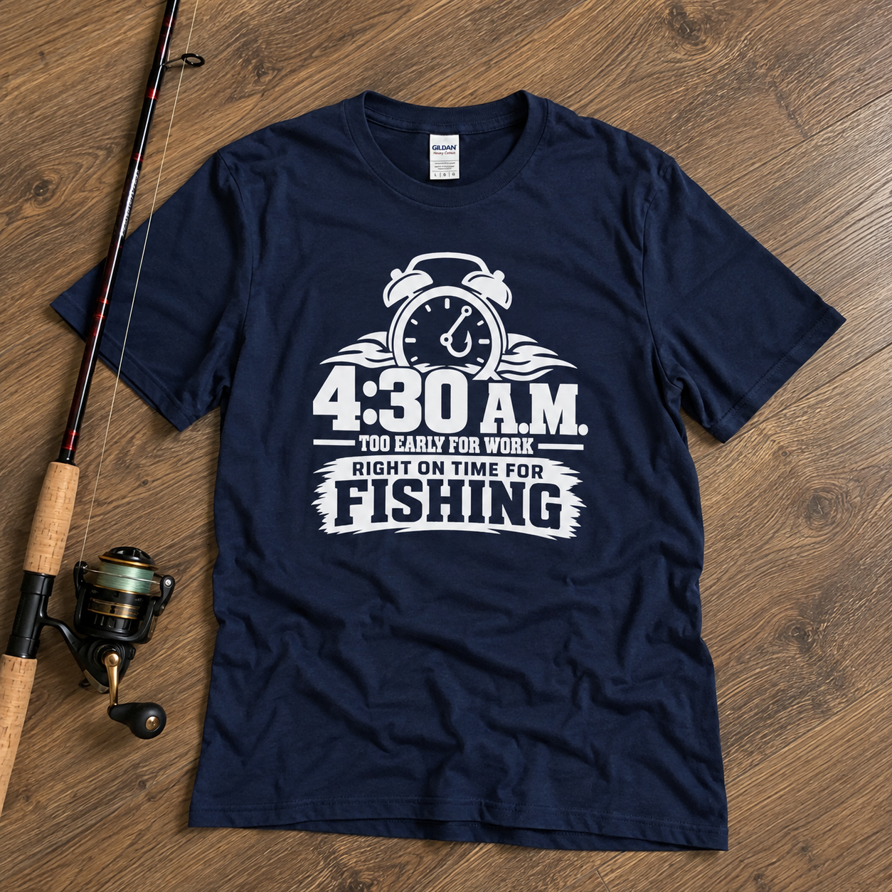 RIGHT ON THE TIME FOR FISHING