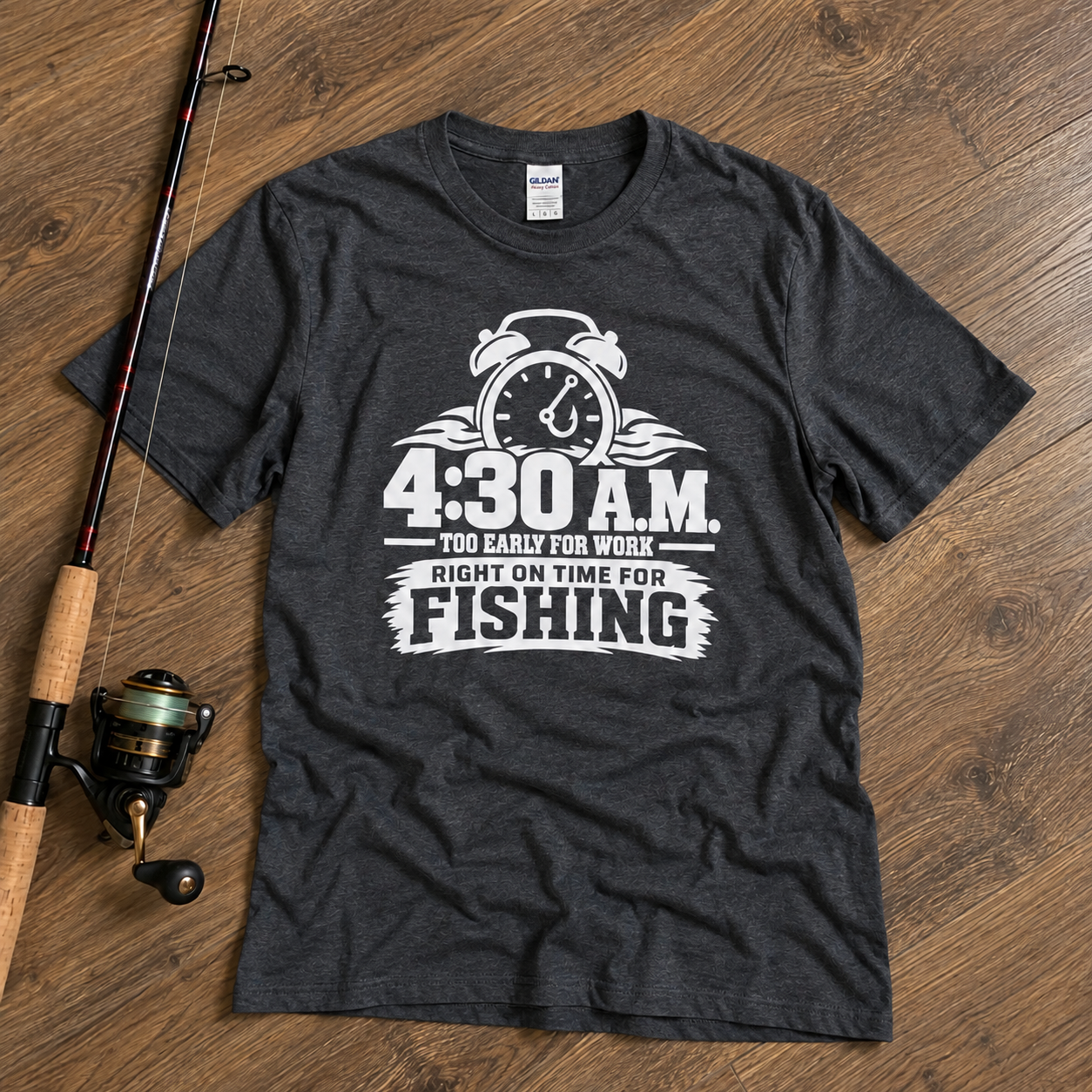 RIGHT ON THE TIME FOR FISHING