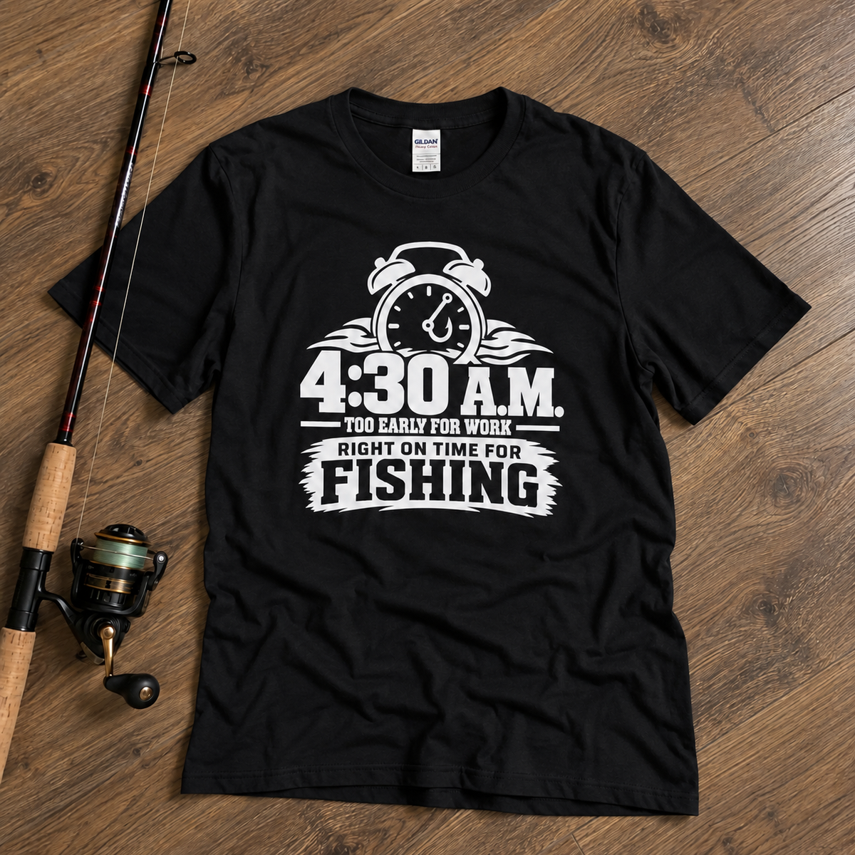 RIGHT ON THE TIME FOR FISHING