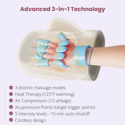 Miss Fox™ Cordless Hand Massager with Soothing Heat & Compression