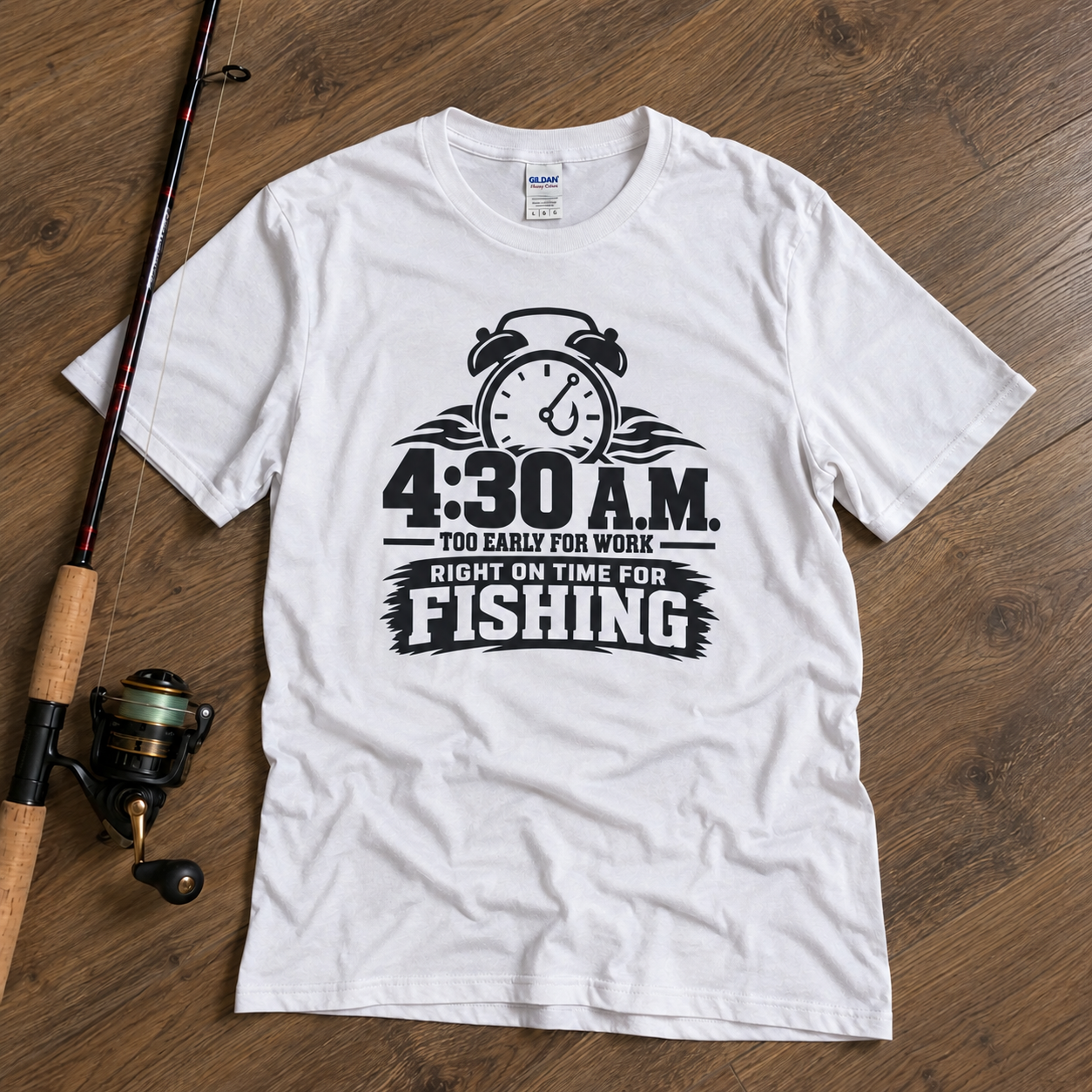 RIGHT ON THE TIME FOR FISHING