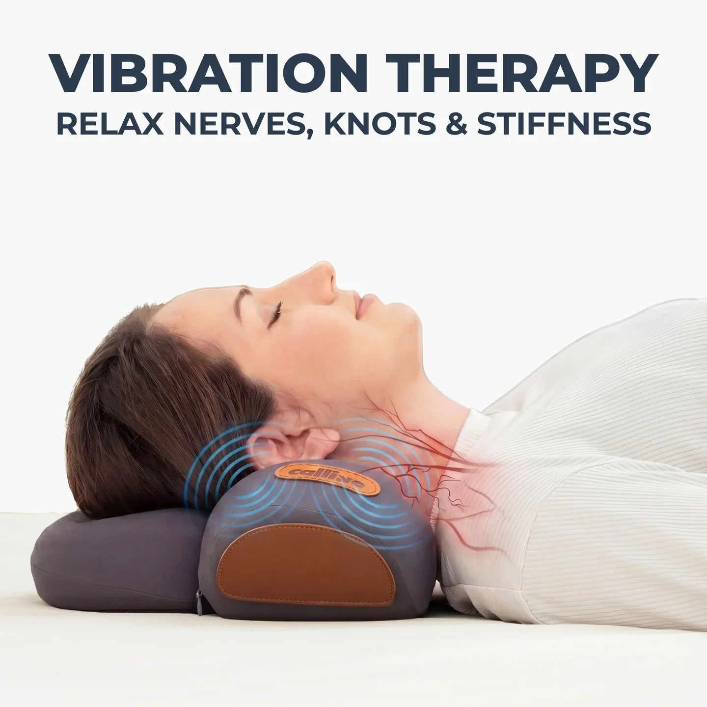 3-in-1 Neck Relief Pillow — Heat, Massage & Gentle Stretch
