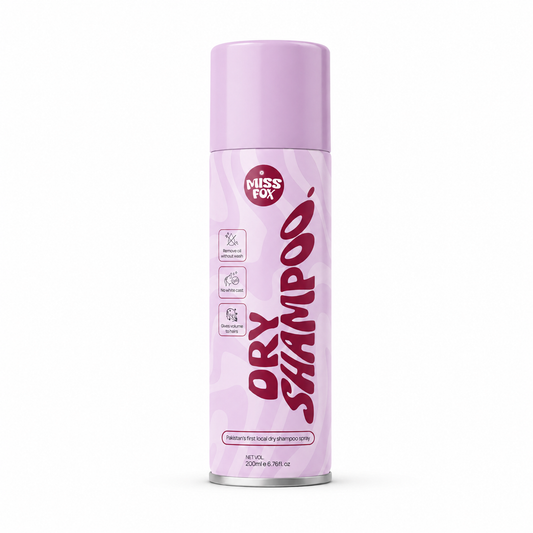 Miss Fox 200ml Dry Shampoo | Instant Oil-Eliminator Spray for a Fresh, No-Wash Glow in Seconds